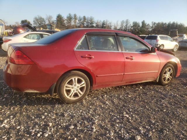 1HGCM56747A022107 - 2007 HONDA ACCORD EX RED photo 3