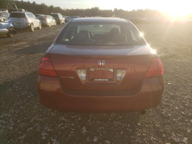 1HGCM56747A022107 - 2007 HONDA ACCORD EX RED photo 6