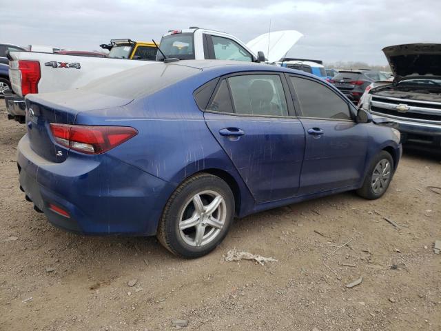 3KPA24AD9LE321795 - 2020 KIA RIO LX BLUE photo 3