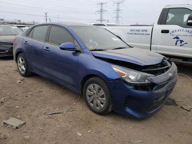 3KPA24AD9LE321795 - 2020 KIA RIO LX BLUE photo 4