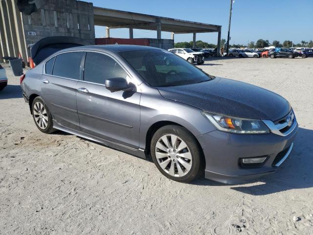 1HGCR3F81DA012385 - 2013 HONDA ACCORD EXL GRAY photo 4