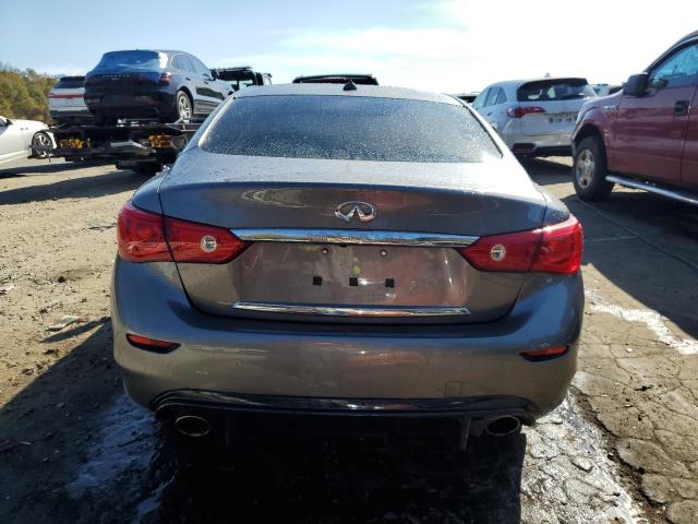 JN1BV7AP0FM344415 - 2015 INFINITI Q50 BASE GRAY photo 6