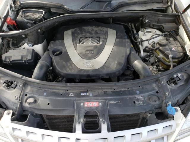 4JGBB8GB5BA728656 - 2011 MERCEDES-BENZ ML 350 4MATIC WHITE photo 12