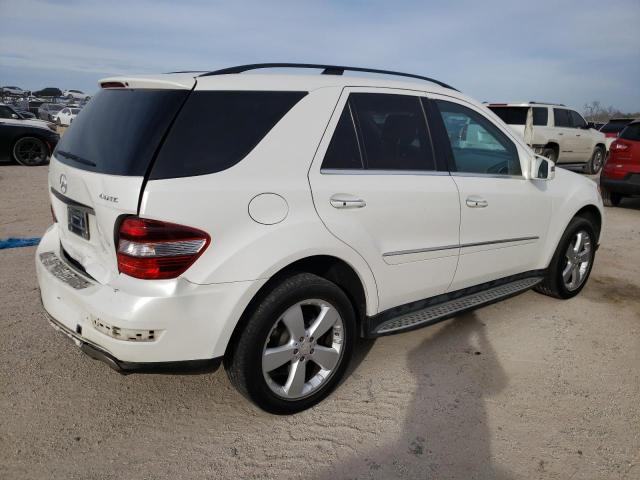 4JGBB8GB5BA728656 - 2011 MERCEDES-BENZ ML 350 4MATIC WHITE photo 3