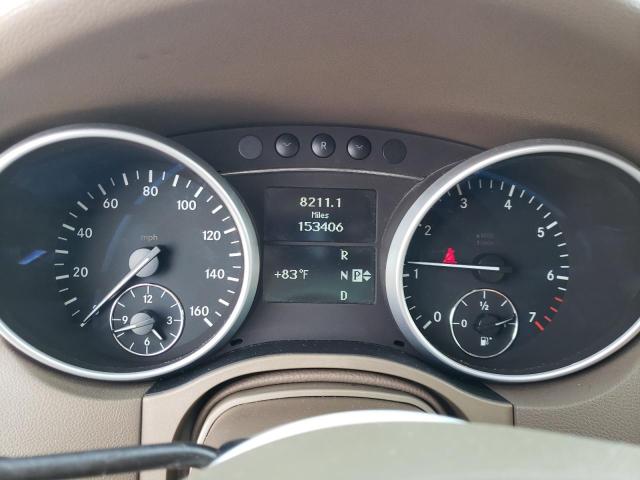 4JGBB8GB5BA728656 - 2011 MERCEDES-BENZ ML 350 4MATIC WHITE photo 9