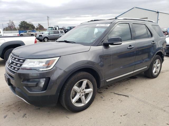 1FM5K8D85GGA17999 - 2016 FORD EXPLORER XLT GRAY photo 1