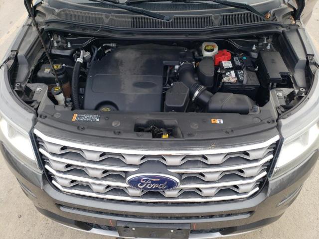 1FM5K8D85GGA17999 - 2016 FORD EXPLORER XLT GRAY photo 12