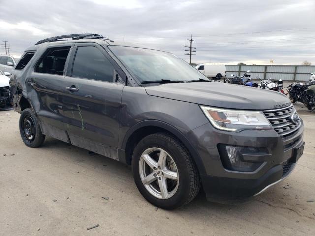 1FM5K8D85GGA17999 - 2016 FORD EXPLORER XLT GRAY photo 4