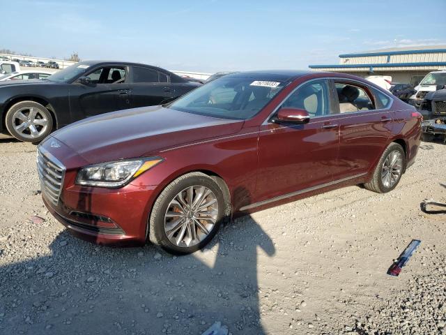 KMHGN4JEXFU081734 - 2015 HYUNDAI GENESIS 3.8L RED photo 1