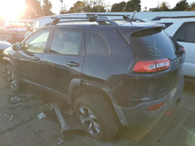 1C4PJMBS7FW569936 - 2015 JEEP CHEROKEE TRAILHAWK BLUE photo 2