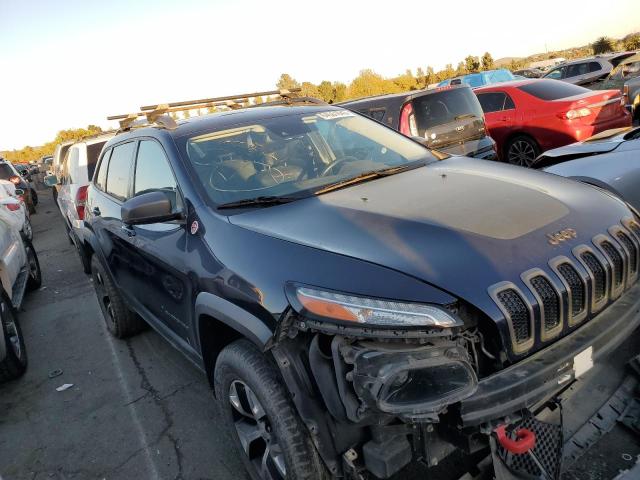 1C4PJMBS7FW569936 - 2015 JEEP CHEROKEE TRAILHAWK BLUE photo 4