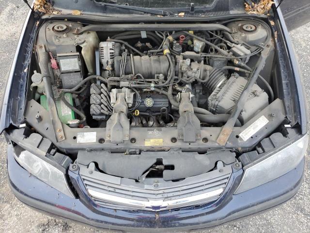 2G1WH55K719275102 - 2001 CHEVROLET IMPALA LS BLUE photo 11