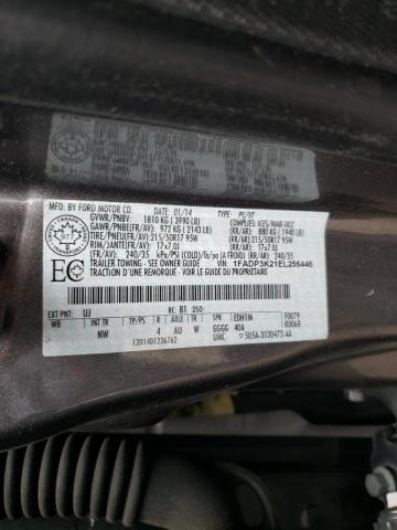 1FADP3K21EL256446 - 2014 FORD FOCUS SE GRAY photo 12