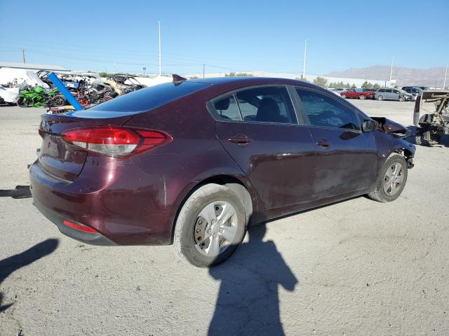 3KPFK4A78HE039381 - 2017 KIA FORTE LX BURGUNDY photo 3