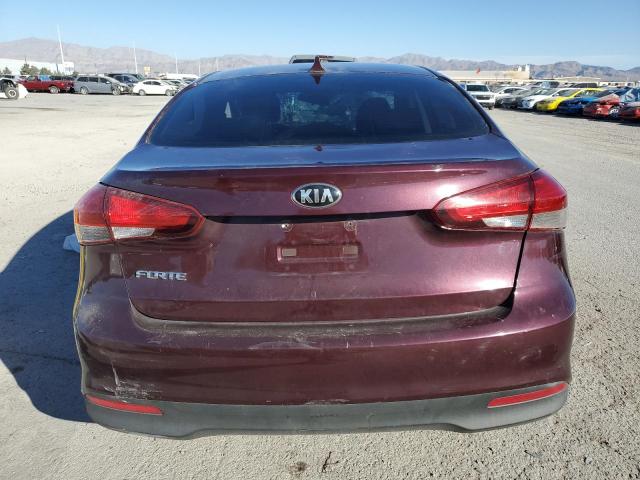 3KPFK4A78HE039381 - 2017 KIA FORTE LX BURGUNDY photo 6