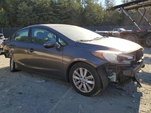 KNAFX4A67E5139131 - 2014 KIA FORTE LX BROWN photo 4