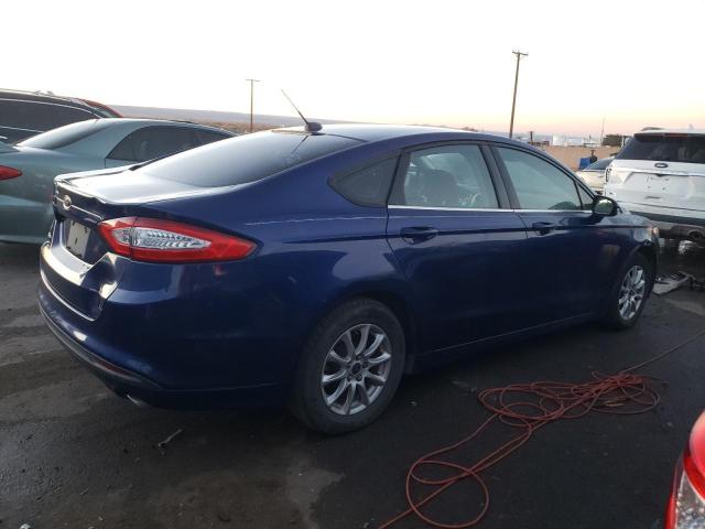 3FA6P0HR4DR298217 - 2013 FORD FUSION SE BLUE photo 3