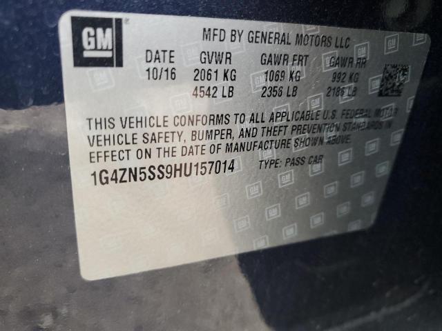 1G4ZN5SS9HU157014 - 2017 BUICK LACROSSE PREFERRED BLUE photo 13