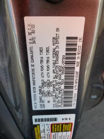 3TYSX5EN2NT012133 - 2022 TOYOTA TACOMA ACCESS CAB გრაფიტი ფოტო 12