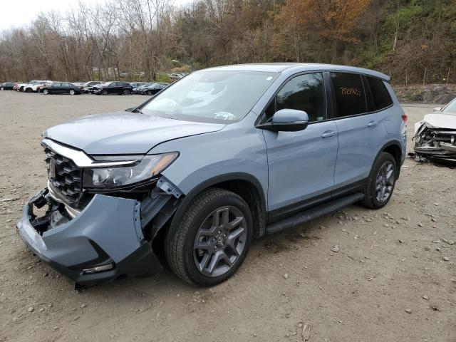 5FNYF8H5XPB000258 - 2023 HONDA PASSPORT EXL BLUE photo 1