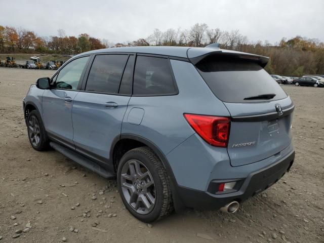 5FNYF8H5XPB000258 - 2023 HONDA PASSPORT EXL BLUE photo 2