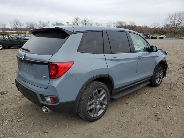 5FNYF8H5XPB000258 - 2023 HONDA PASSPORT EXL BLUE photo 3