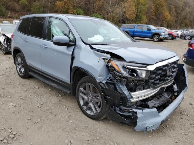 5FNYF8H5XPB000258 - 2023 HONDA PASSPORT EXL BLUE photo 4