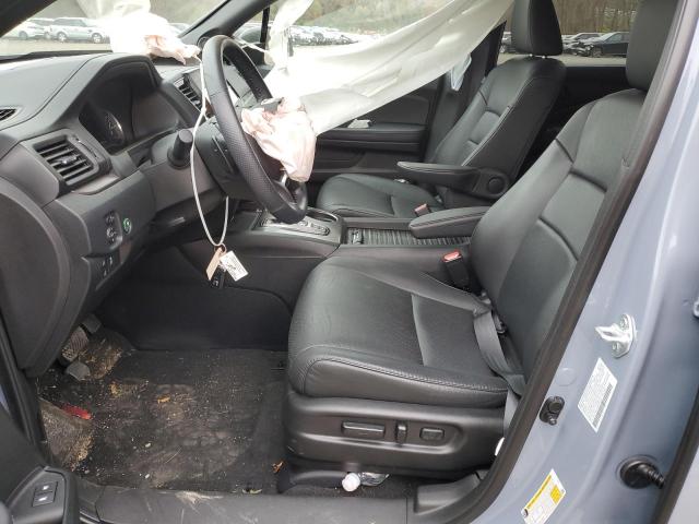 5FNYF8H5XPB000258 - 2023 HONDA PASSPORT EXL BLUE photo 7