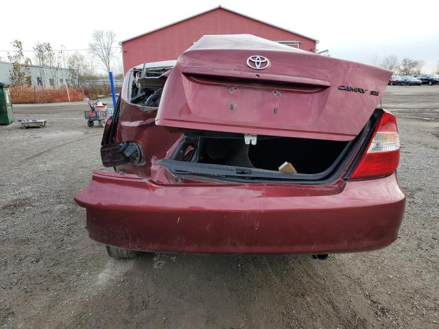 4T1BE32K54U280325 - 2004 TOYOTA CAMRY LE RED photo 6