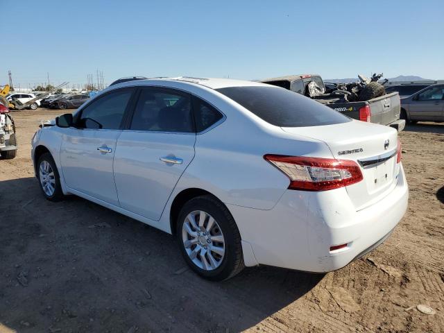 3N1AB7AP4EY321283 - 2014 NISSAN SENTRA S WHITE photo 2