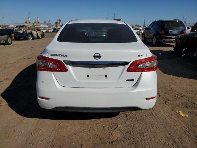 3N1AB7AP4EY321283 - 2014 NISSAN SENTRA S WHITE photo 6