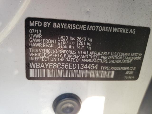 WBAYE8C56ED134454 - 2014 BMW 750 LI WHITE photo 12