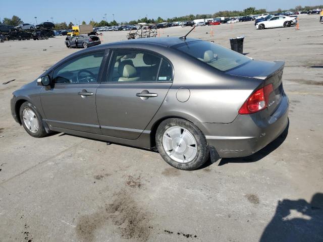 JHMFA36238S010912 - 2008 HONDA CIVIC HYBRID GRAY photo 2