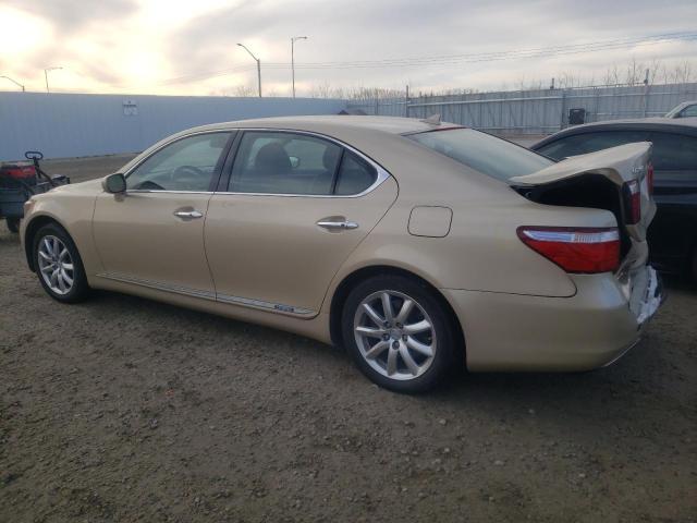 JTHDU46F285003648 - 2008 LEXUS LS 600HL GOLD photo 2