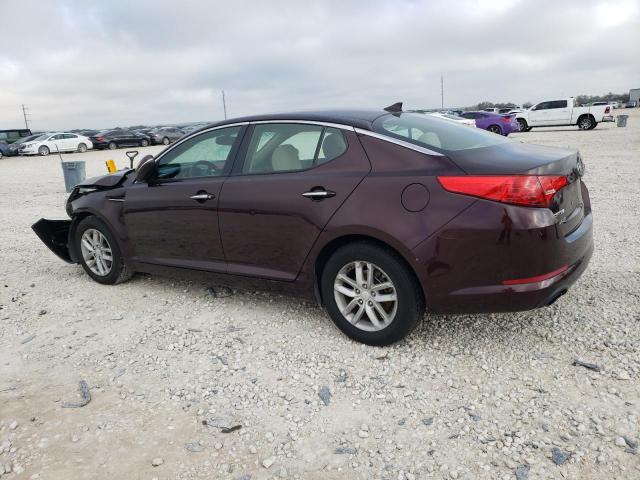 5XXGM4A79DG230176 - 2013 KIA OPTIMA LX MAROON photo 2