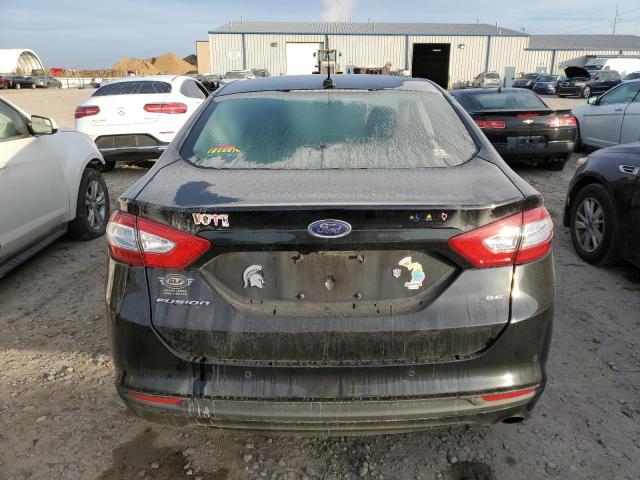 3FA6P0H70GR295737 - 2016 FORD FUSION SE BLACK photo 6