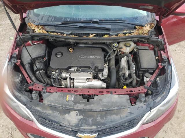 1G1BE5SM2H7241609 - 2017 CHEVROLET CRUZE LT BURGUNDY photo 11