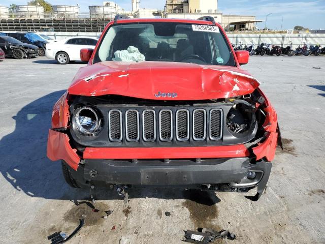 ZACCJABW8GPE29473 - 2016 JEEP RENEGADE LATITUDE RED photo 5