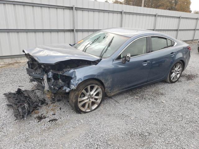 JM1GJ1V64E1117788 - 2014 MAZDA 6 TOURING BLUE photo 1