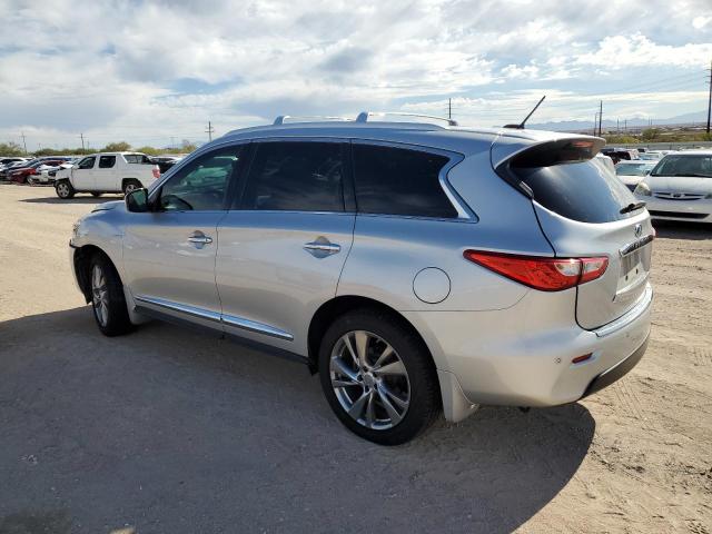 5N1CL0MM5EC523193 - 2014 INFINITI QX60 HYBRID SILVER photo 2