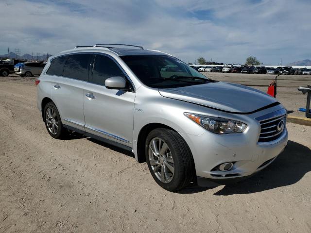 5N1CL0MM5EC523193 - 2014 INFINITI QX60 HYBRID SILVER photo 4