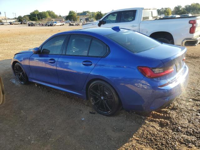 3MW5R1J01M8B65080 - 2021 BMW 330I BLUE photo 2