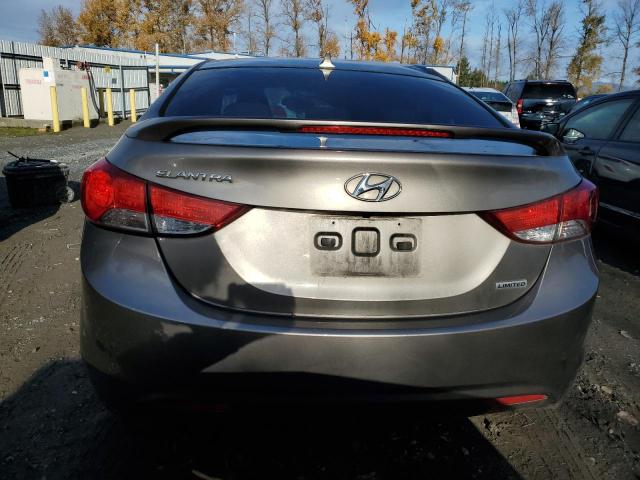 5NPDH4AE6DH315728 - 2013 HYUNDAI ELANTRA GLS GRAY photo 6