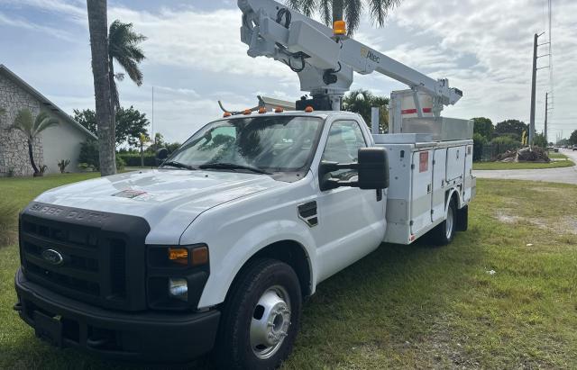 1FDWF36518EB34605 - 2008 FORD F350 SUPER DUTY WHITE photo 2