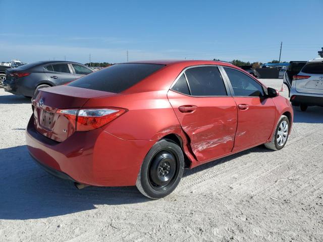 5YFBURHE3EP053371 - 2014 TOYOTA COROLLA L RED photo 3