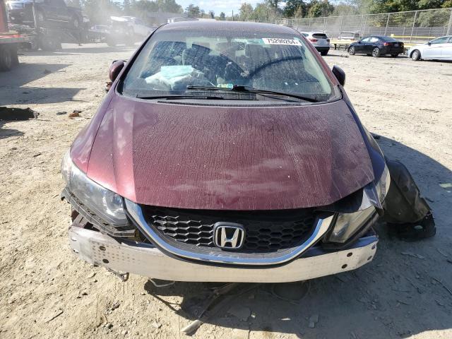 19XFB2F54DE010563 - 2013 HONDA CIVIC LX BURGUNDY photo 5