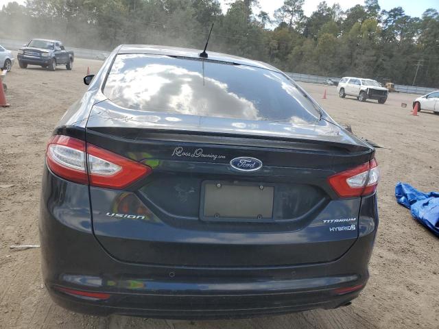 3FA6P0RU2ER128510 - 2014 FORD FUSION TITANIUM HEV BLACK photo 6