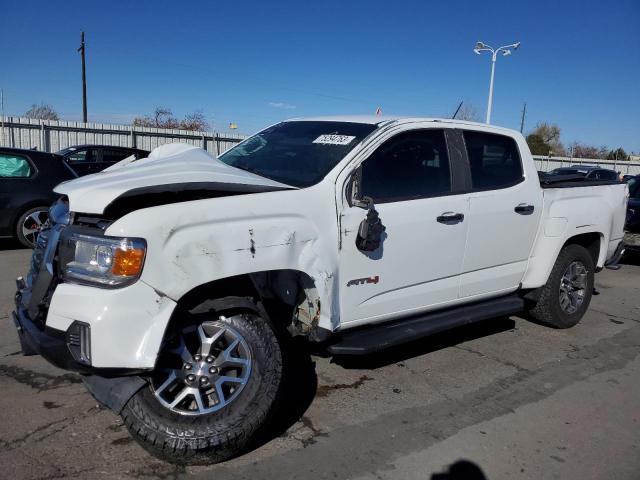 1GTG6FEN3M1105538 - 2021 GMC CANYON AT4 WHITE photo 1