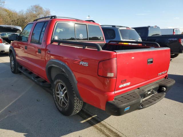 1GCDT13X34K145728 - 2004 CHEVROLET S-10 S10 RED photo 2