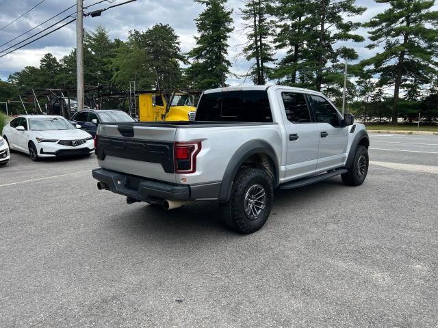 1FTFW1RG1KFA39470 - 2019 FORD F150 RAPTOR SILVER photo 4